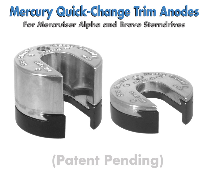Save time and money on Mercury Mercruiser Stern/Out-Drive Anodes with Mercury Quick-Change Trim Anodes