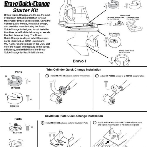 MerCruiser Bravo 1 QuickChange Complete Kit 1988 Present (Aluminum