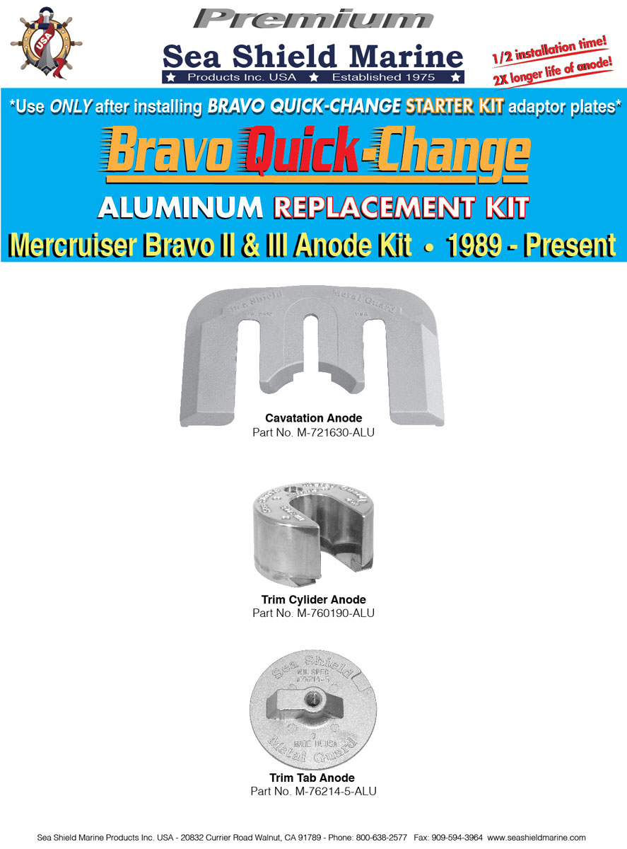 Mercruiser Bravo 2 & 3 Quick-Change Replacement Kit